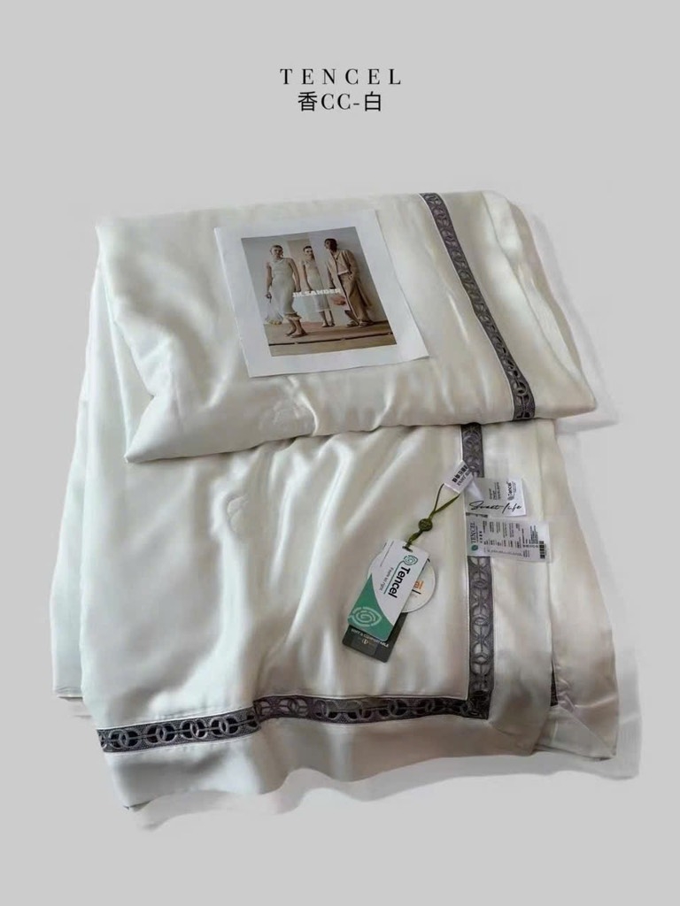 Chăn lụa Tencel màu trắng (2x2.3m)