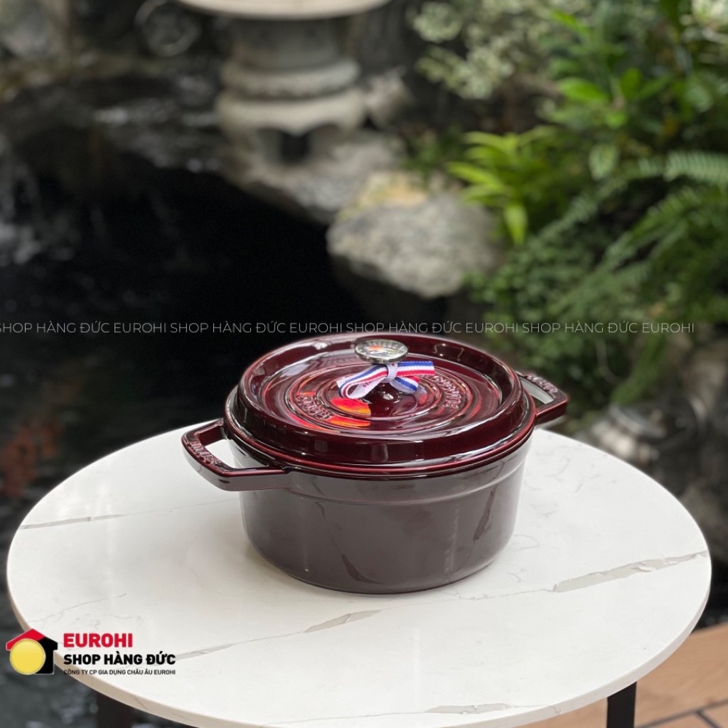 Nồi gang Staub Round Cocotte Grenadine 26cm 5,2L ( màu mận chín )