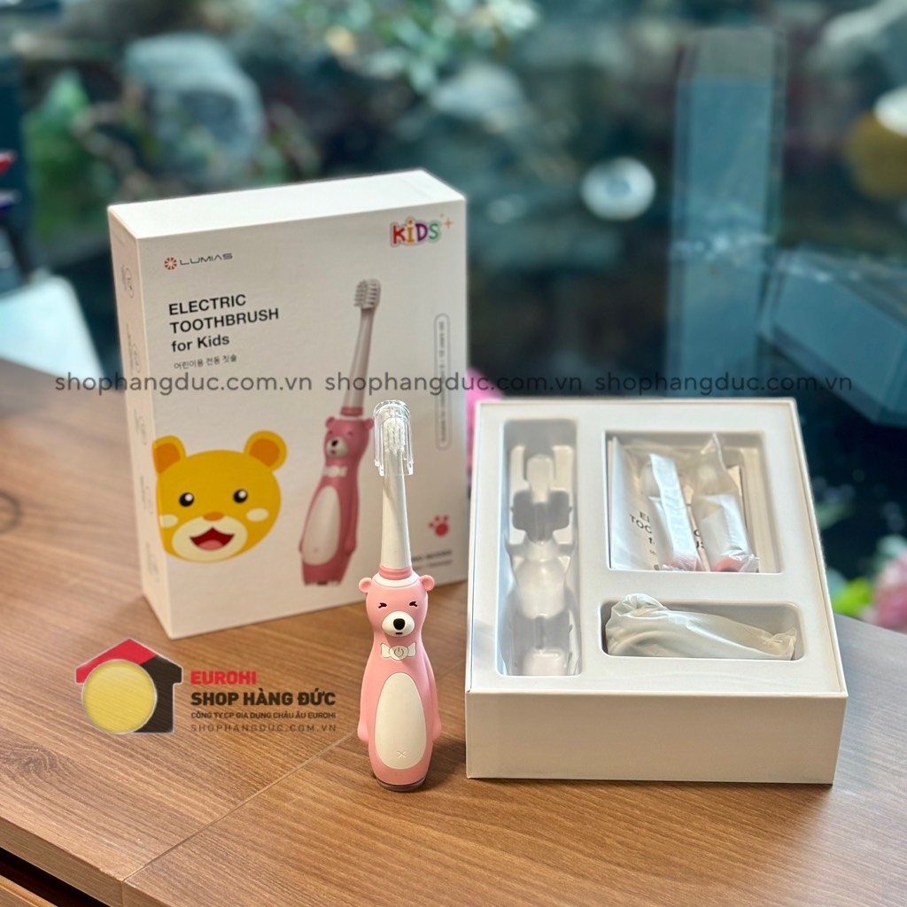 Bàn chải điện trẻ em Lumias SET-800KP màu hồng