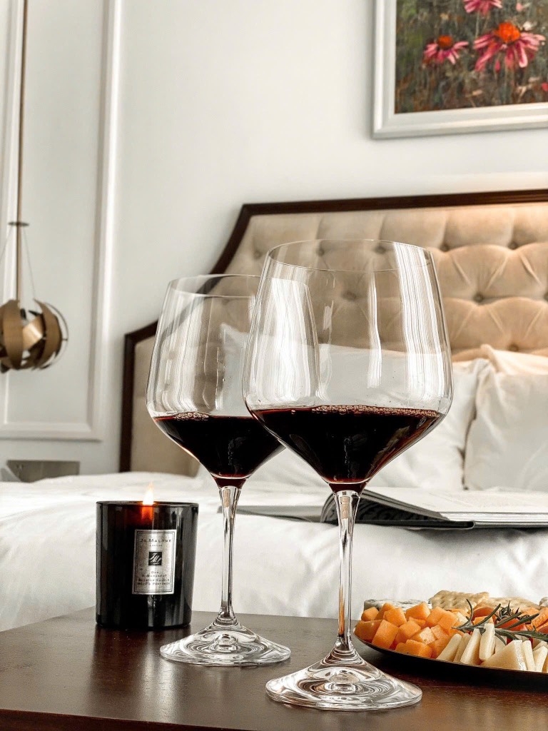 Set 6 ly pha lê rượu vang Bohemia Rebecca 820ml