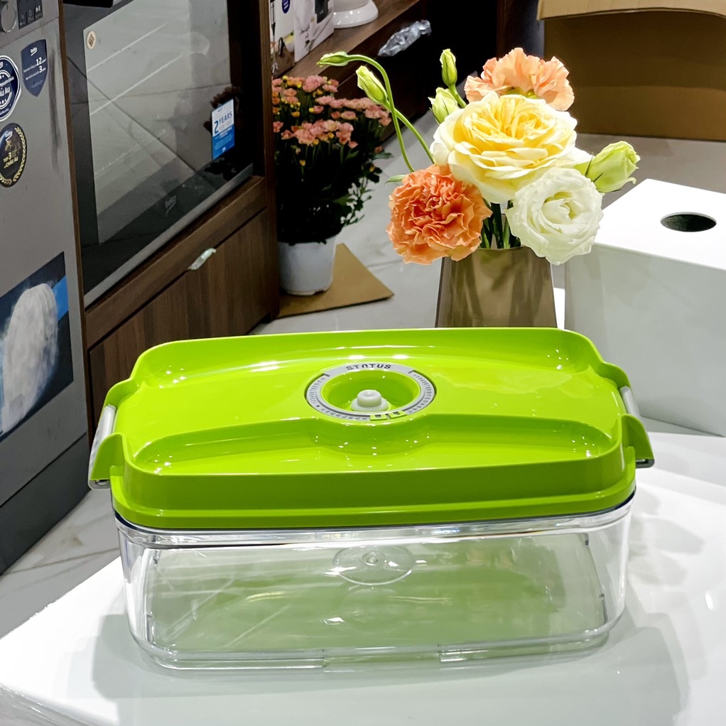 Hộp bảo quản thực phẩm hút chân không Status hình chữ nhật 3L