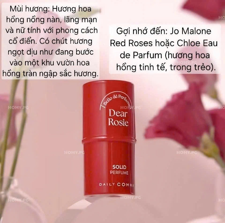 Nước hoa sáp Daily Comma màu đỏ