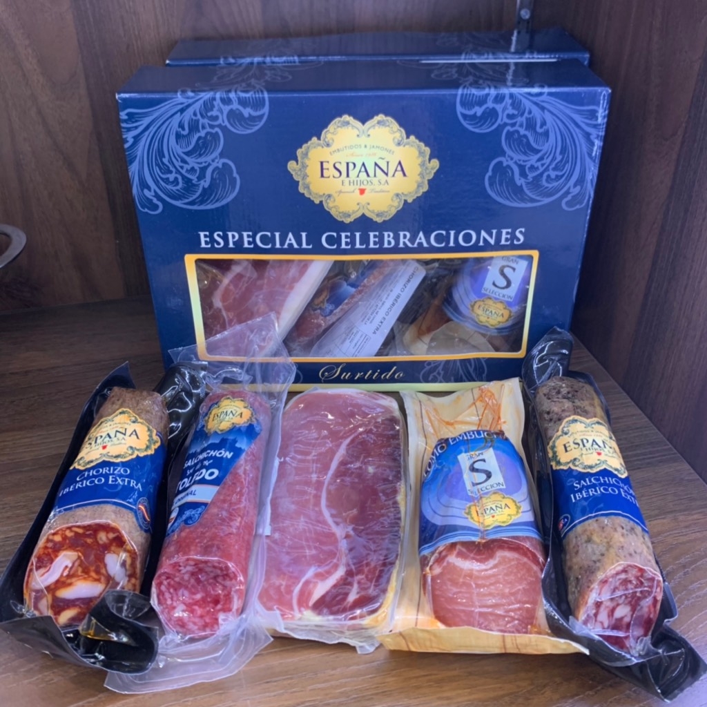 Set 5 món jamon và salami España e Hijos Tây Ban Nha