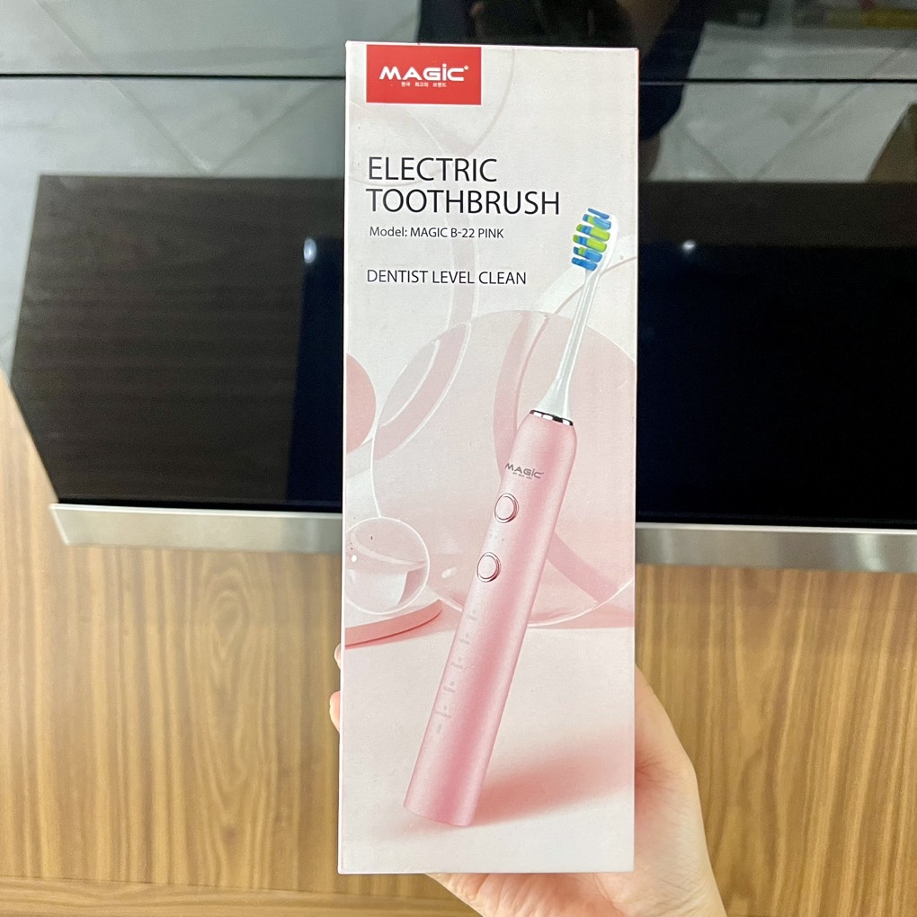 Bàn chải điện Magic B22 hồng