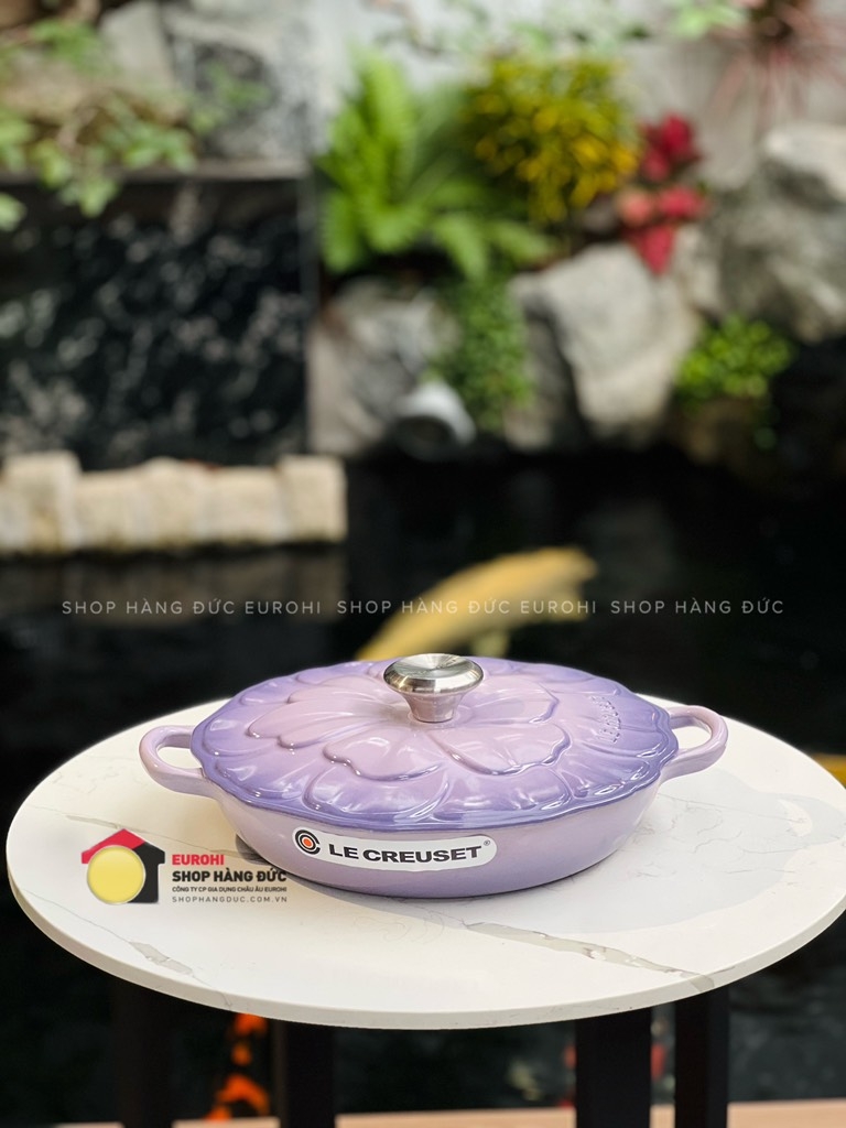 Chảo gang Le Creuset có nắp 26cm màu tím (21964 26 51 14430)