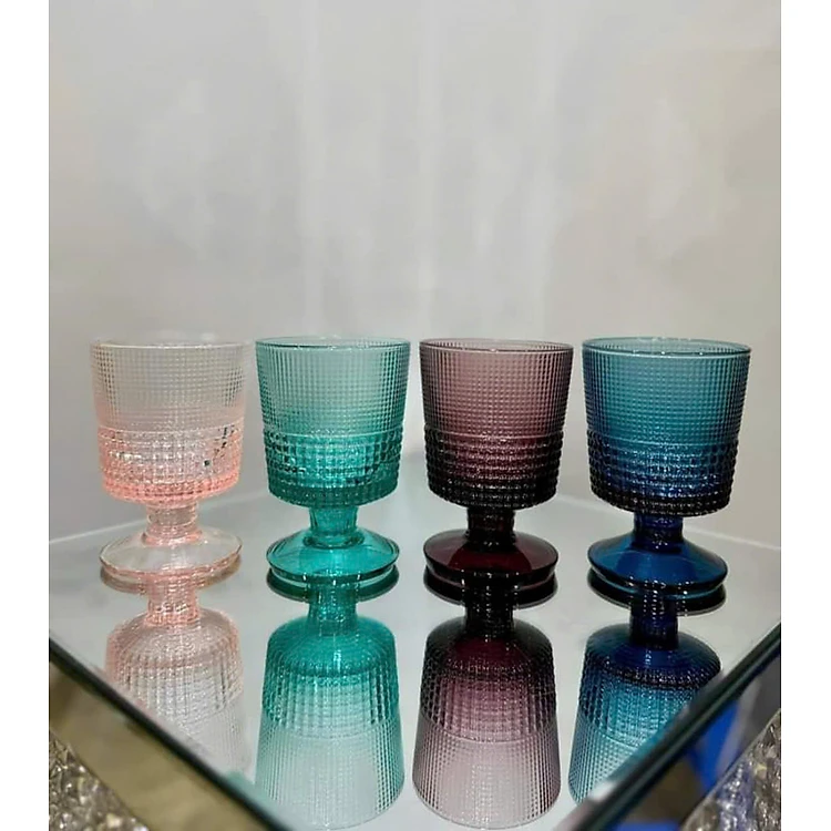 Set 4 ly pha lê IVV Speedy Assorted colors 240ml (8767.1/S4/240)