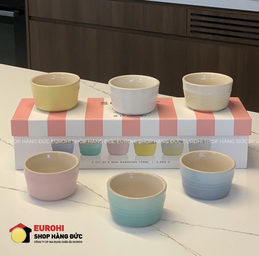Set 6 bát sứ Le Creuset Sorbet Ramekin 10cm 100ml (91048200676080)