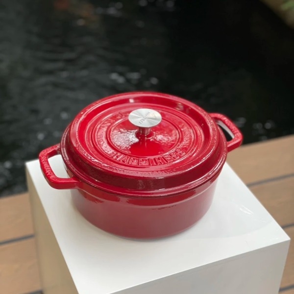 Nồi gang Happiness 23cm đỏ