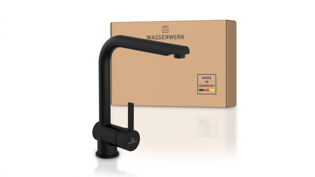 Vòi rửa bát Wasserwerk WK 4 Black 700406 màu đen - Made in Germany