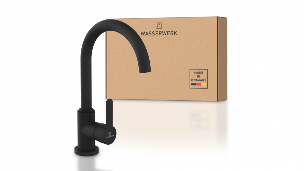 Vòi rửa bát Wasserwerk WK 5 Black 700506 màu đen - Made in Germany