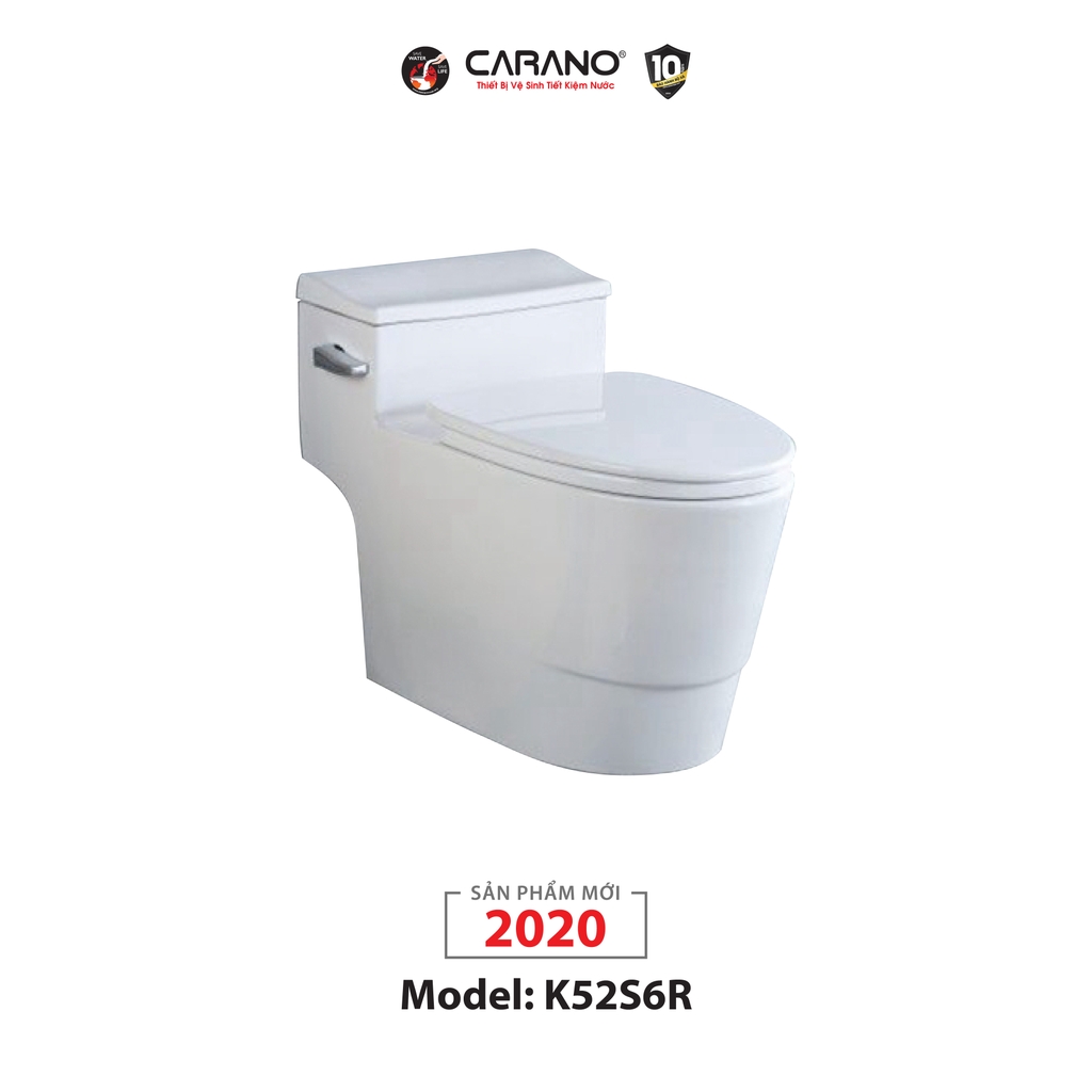 BỒN CẦU CARANO 1 KHỐI K52S6R (TOILET MODEL: K52S6R)