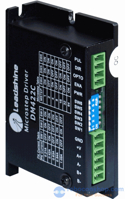 Step Driver DM422C 2 Phase Digital Stepper Drive; Max 40 VDC / 2.2A
