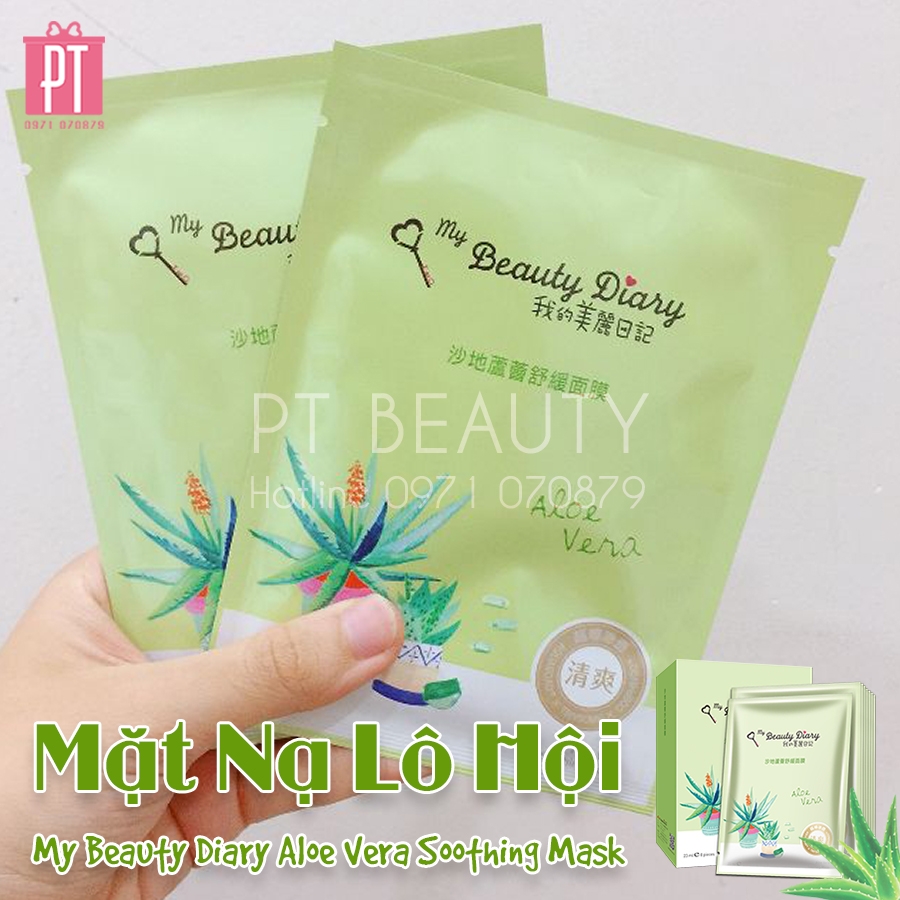 Mặt Nạ Lô Hội My Beauty Diary Aloe Vera Soothing Mask 8pcs