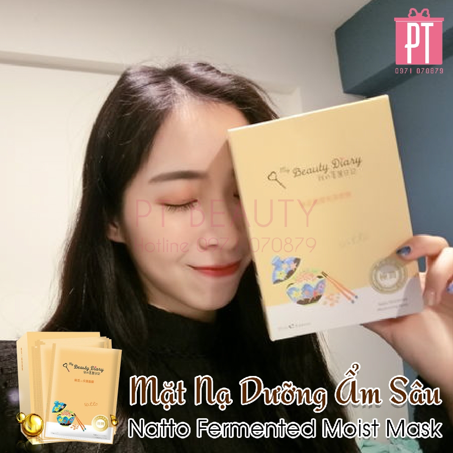 Mặt Nạ Dưỡng Ẩm Sâu Đậu Natto My Beauty Diary Natto Fermented Moist Mask 8pcs
