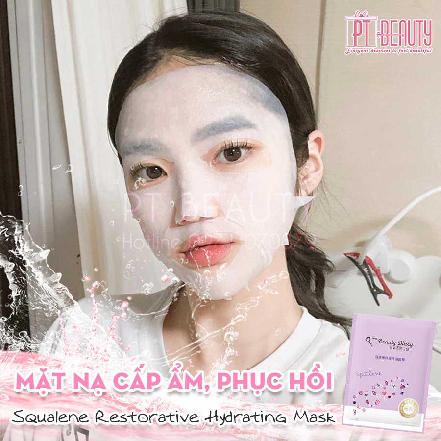 Mặt Nạ Phục Hồi, Chống Lão Hóa My Beauty Diary Squalene Restorative Hydrating Mask 8pcs