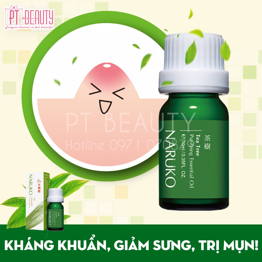 Tinh Dầu Tràm Trà Trị Mụn Naruko Tea Tree Oil Purifying Essential Oil 10ml