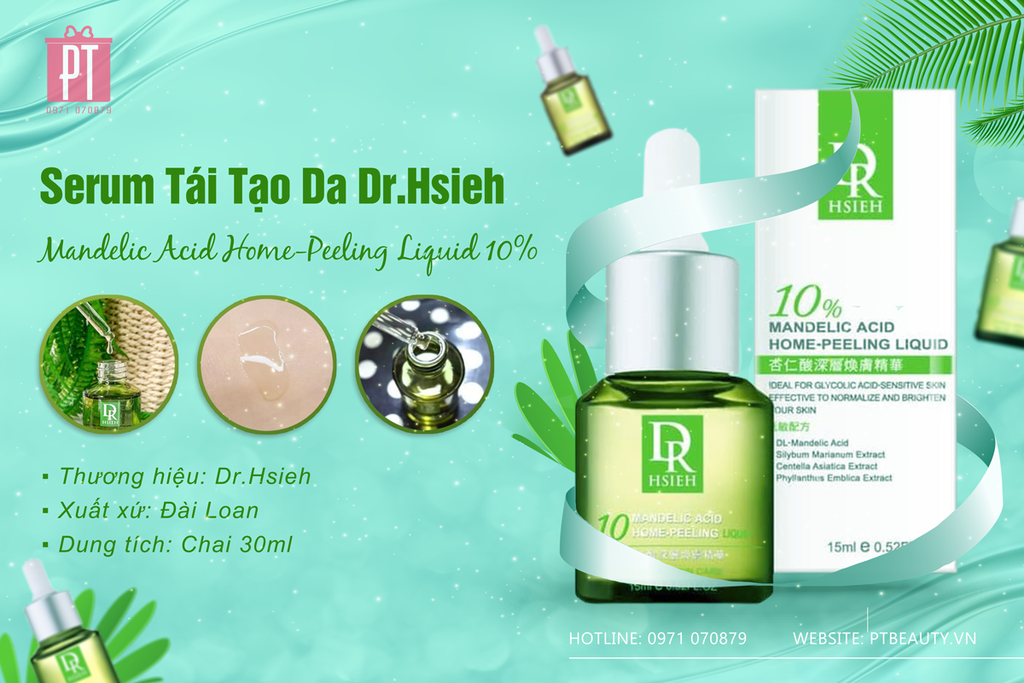 Serum Tái Tạo Da Dr.Hsieh Mandelic Acid Home-Peeling Liquid 10% 30ml