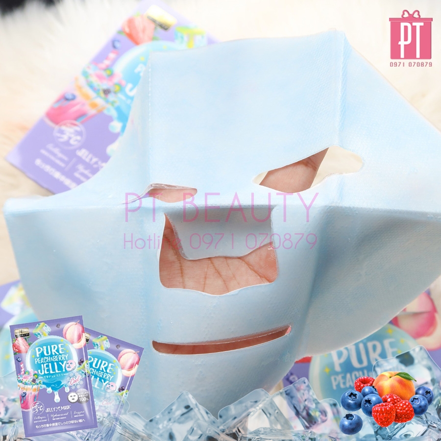 Mask Thạch Jelly Dâu Đào Sexylook hộp 3 miếng (màu tím)