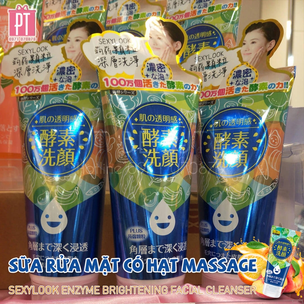 Sữa Rửa Mặt Lên Men Có Hạt Massage Sexylook Enzyme Massaging Facial Cleanser 120g