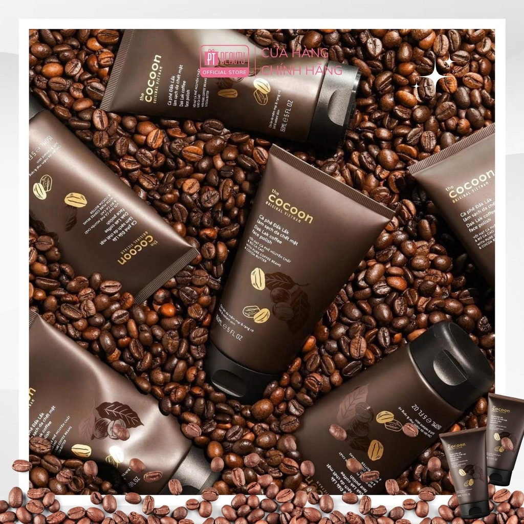 Tẩy da chết mặt cà phê Đắk Lắk Cocoon cho làn da mềm mịn và rạng rỡ 150ml