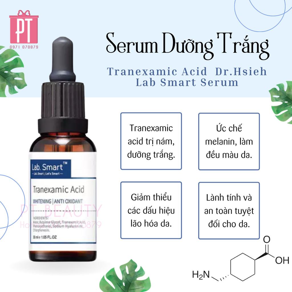 Tinh Chất Dưỡng Trắng Da Tranexamic Acid Dr.Hsieh Lab Smart Serum