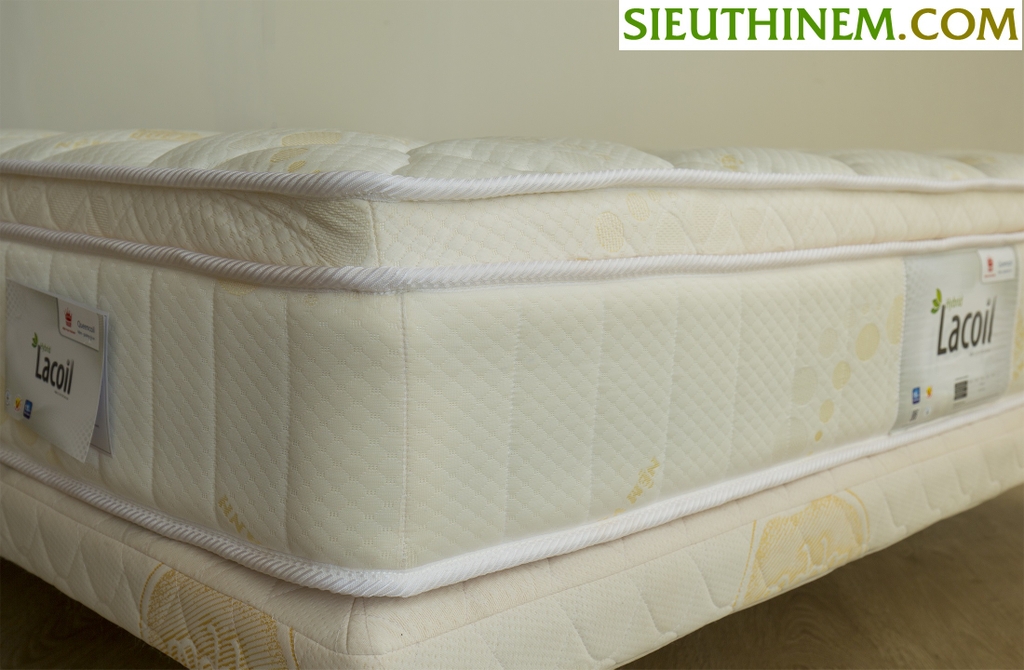 Nệm Lò Xo Túi Lót Cao Su Vạn Thành – Lacoil 180x200x28cm | Khuyến Mãi Khủng Giảm 40%