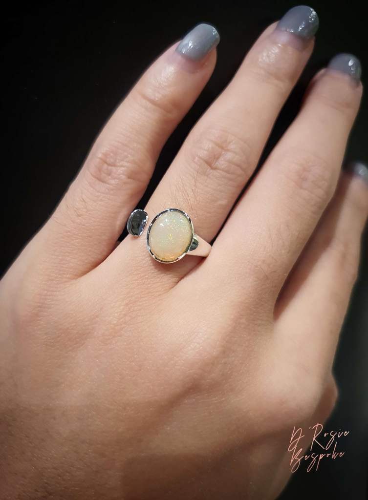 NHẪN NỮ OPAL BẠC 925