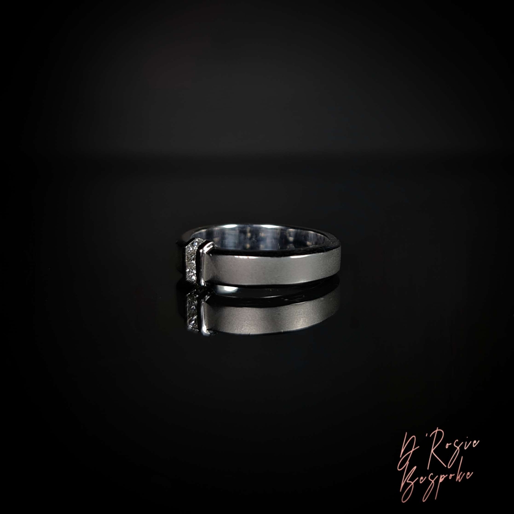 CẶP NHẪN RONALD & HILLARY VÀNG TRẮNG