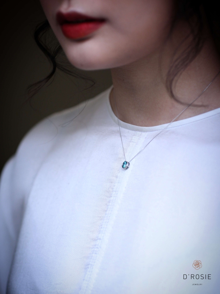 DÂY CHUYỀN CLASSIC VÀNG TRẮNG 10K- SWAROVSKI CZ MINT