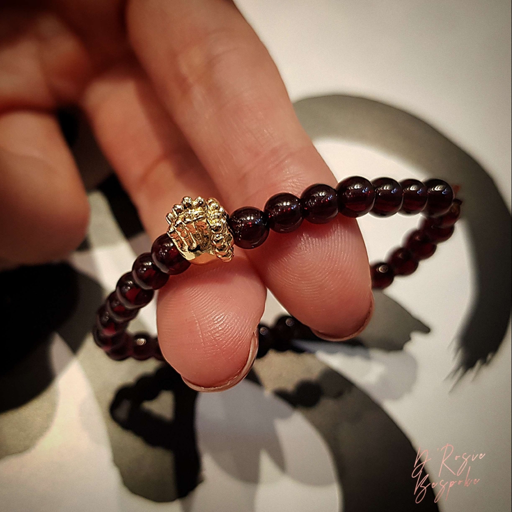 CHARM BÀN TAY PHẬT & GARNET