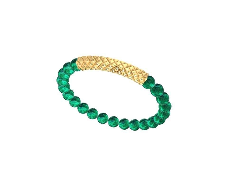 CHARM THANH VÀNG 18K MIX VÒNG NGỌC BÍCH VIP 6 LY CUỐN 3
