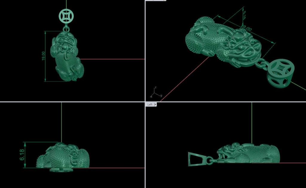 CHARM TÌ HƯU & ĐÁ TỰ NHIÊN MẮT CHIM ƯNG