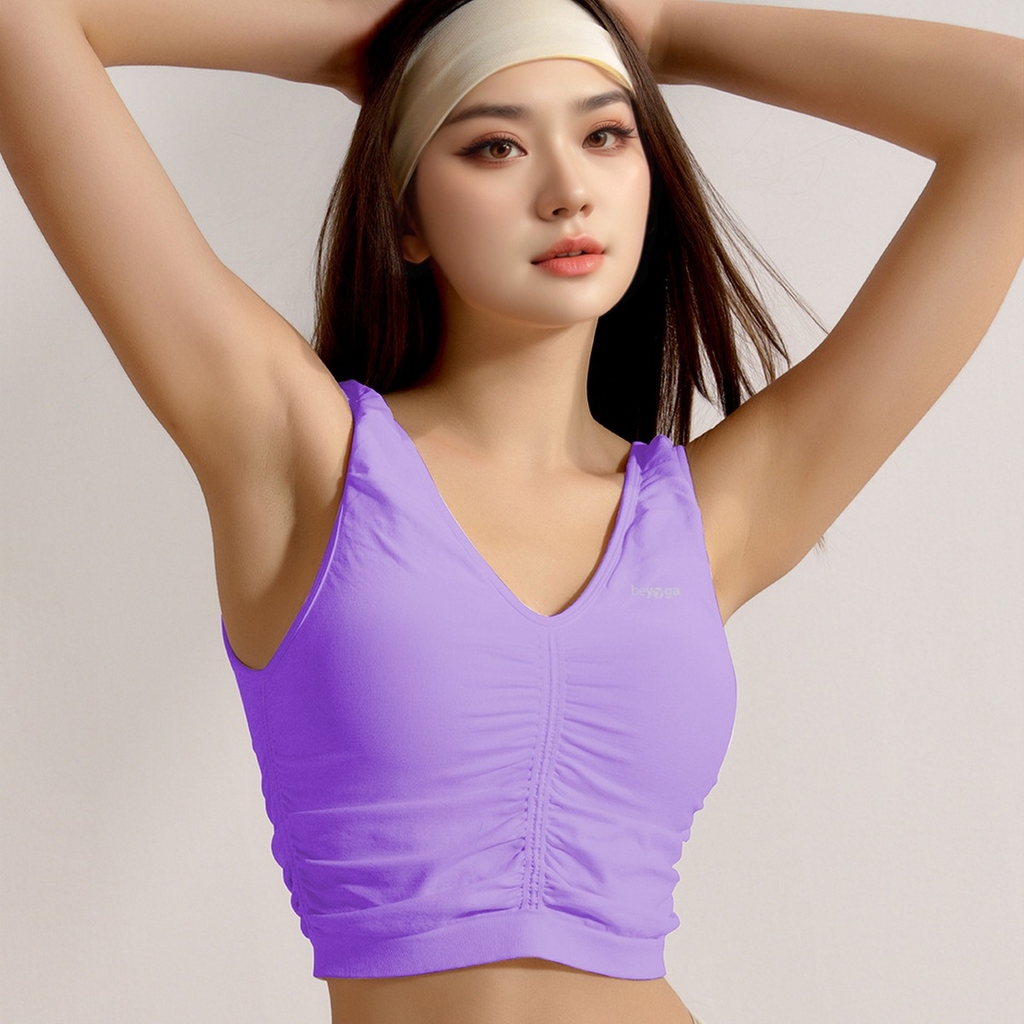 Áo tập tanktop xếp ly TNK5122 beYoga