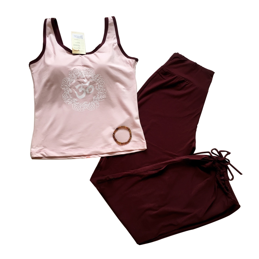 Bộ tập yoga ba lỗ dây rút Lynk's Clothes
