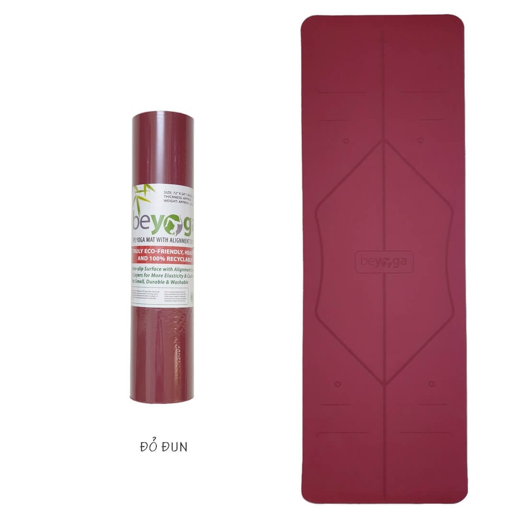 Thảm tập yoga định tuyến TPE 8mm beYoga