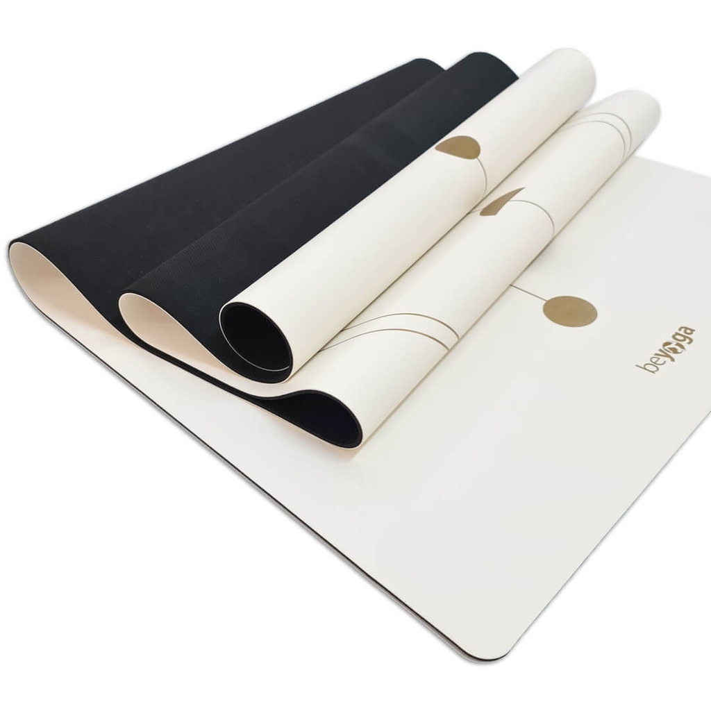 Thảm tập yoga định tuyến vàng kim PU mật độ cao beYoga