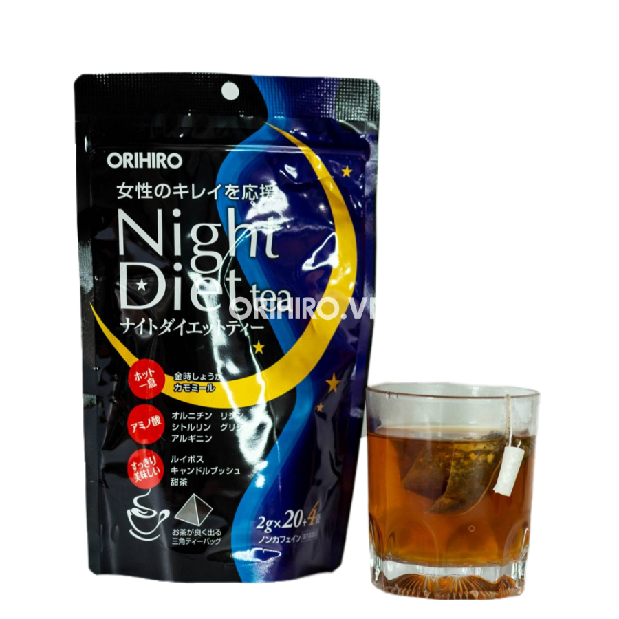 Trà giảm cân ban đêm Orihiro Night Diet Tea (24 gói) - Nhật Bản