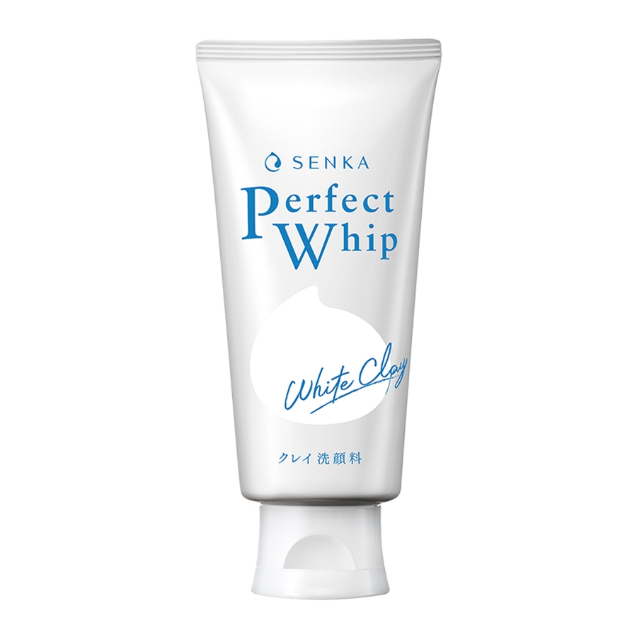 Sữa rửa mặt đất sét trắng Shiseido Senka Perfect Whip White Clay (120g) - Nhật Bản
