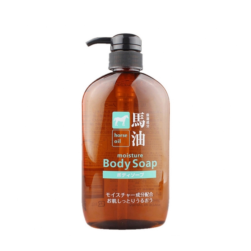 Sữa tắm mỡ ngựa Horse Oil Moisture Body Soap (600ml) - Nhật Bản