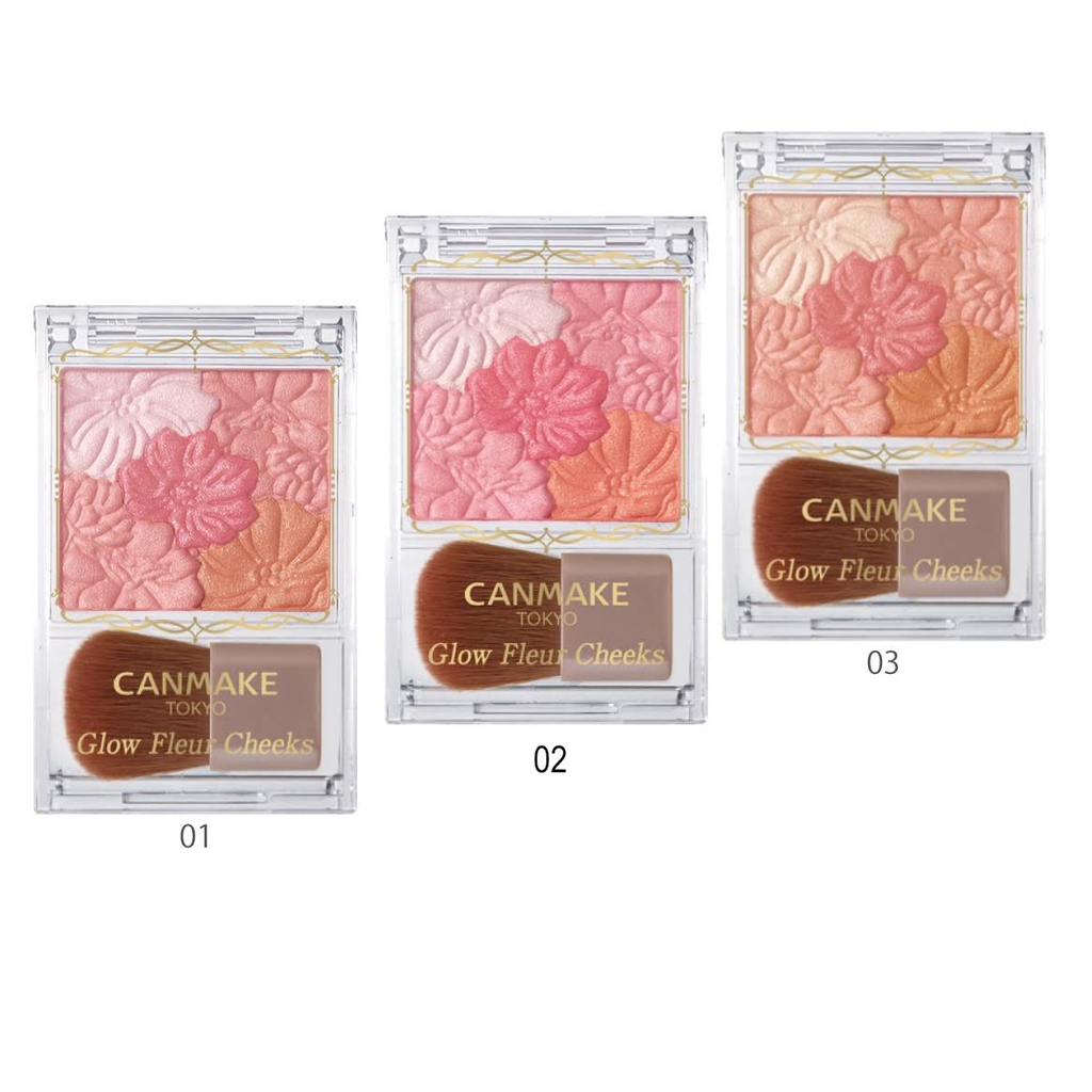 Phấn má hồng Canmake Glow Fleur Cheeks (6.3g) - Nhật Bản