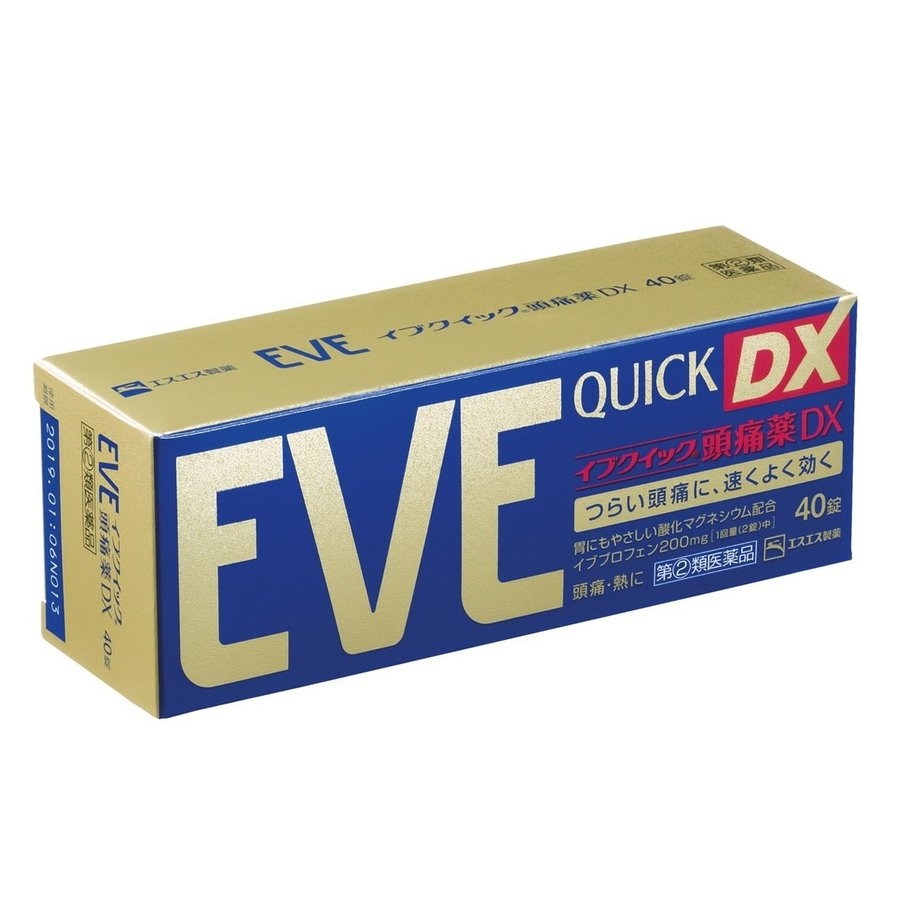 Viên uống giảm đau hạ sốt Eve Quick DX (40 viên/60 viên) - Nhật Bản