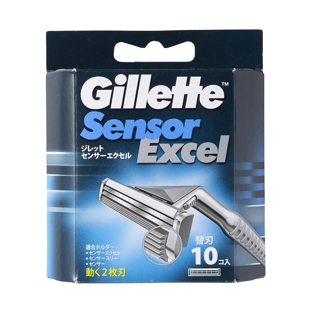 Hộp dao cạo râu Gillette Sensor Excel (10 lưỡi) - Nhật Bản