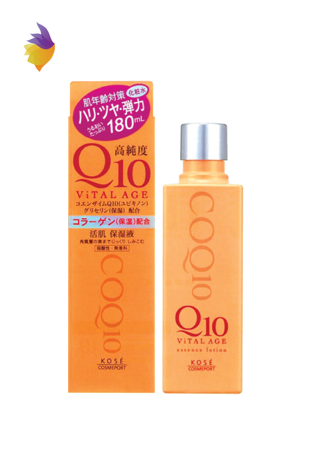 Nước hoa hồng chống lão hóa Kose Q10 Vital Age (180ml) - Nhật Bản - TADASHOP.VN - Hotline: 0961.615.617