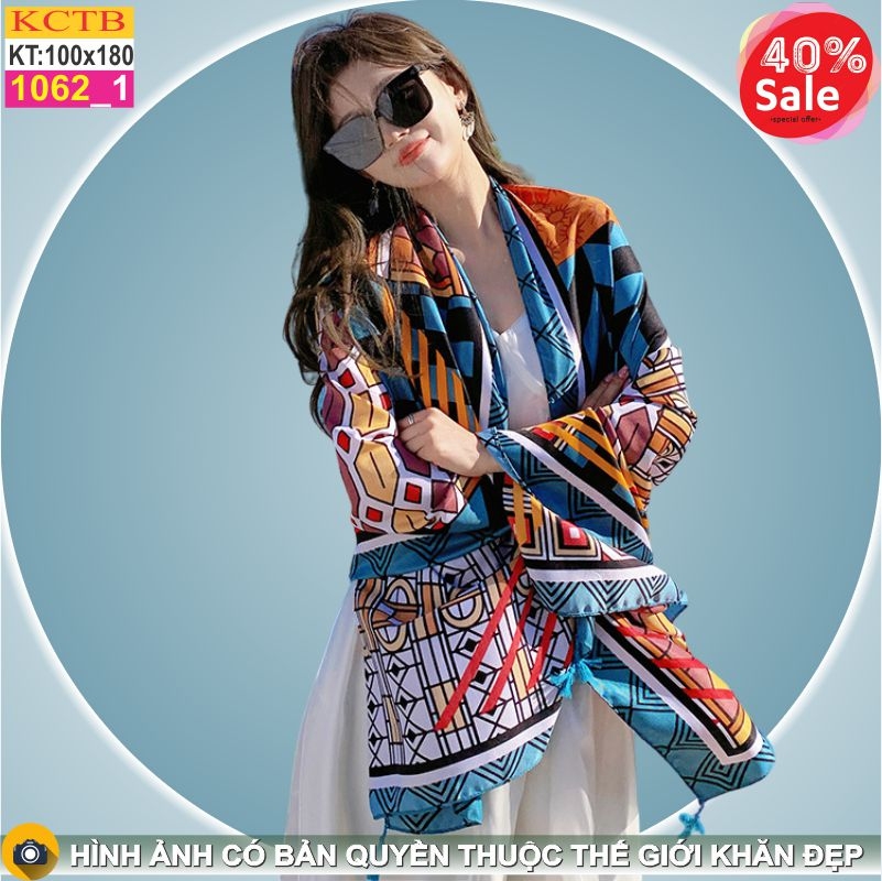 Khăn Choàng Cổ Coton Vải Lanh Thế Giới Khăn Đẹp KHTB1062_1 - Giá bán 90,000 VNĐ