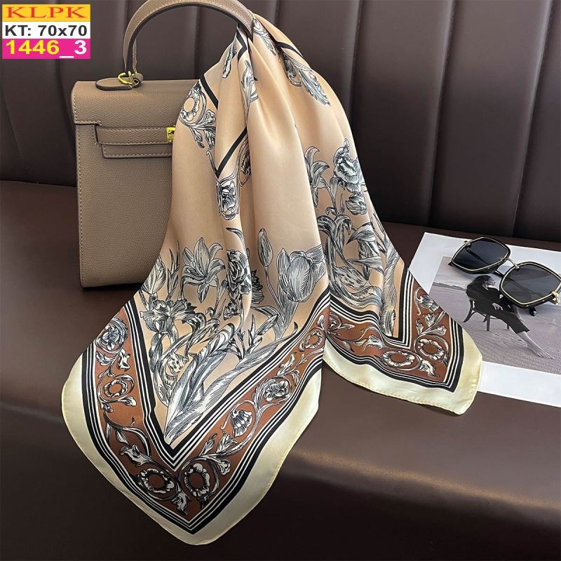 Khăn Phụ Kiện Lụa Vuông 70cm - Thế Giới Khăn Đẹp C1022_3