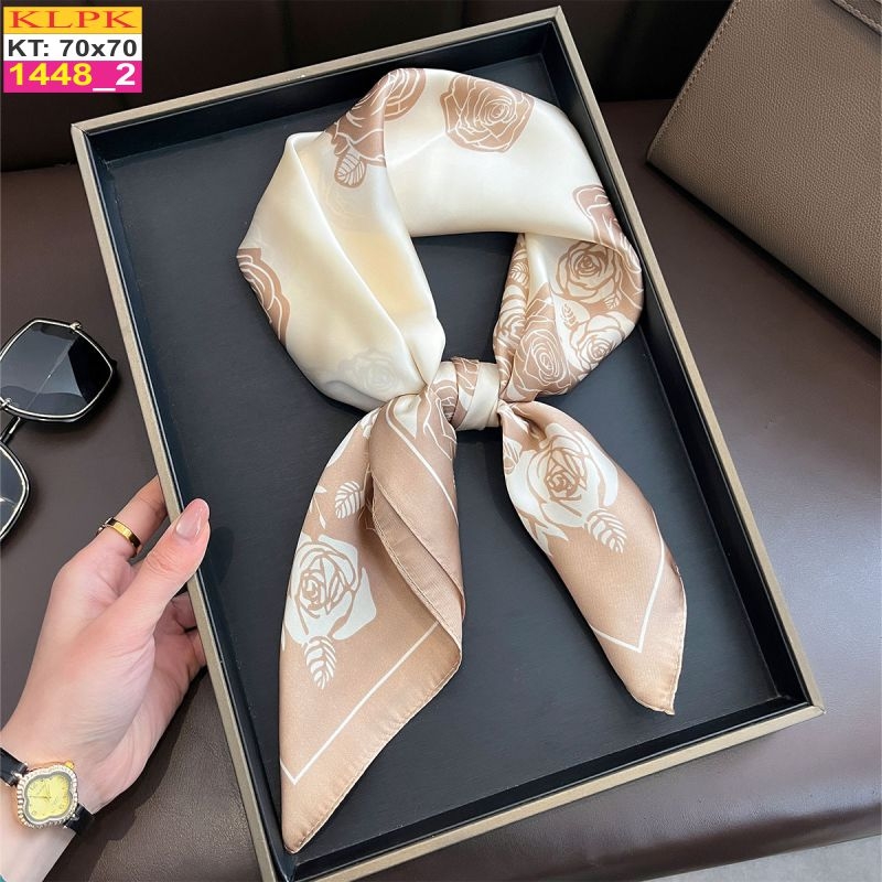 Khăn Phụ Kiện Lụa Vuông 70cm - Thế Giới Khăn Đẹp C1034_2