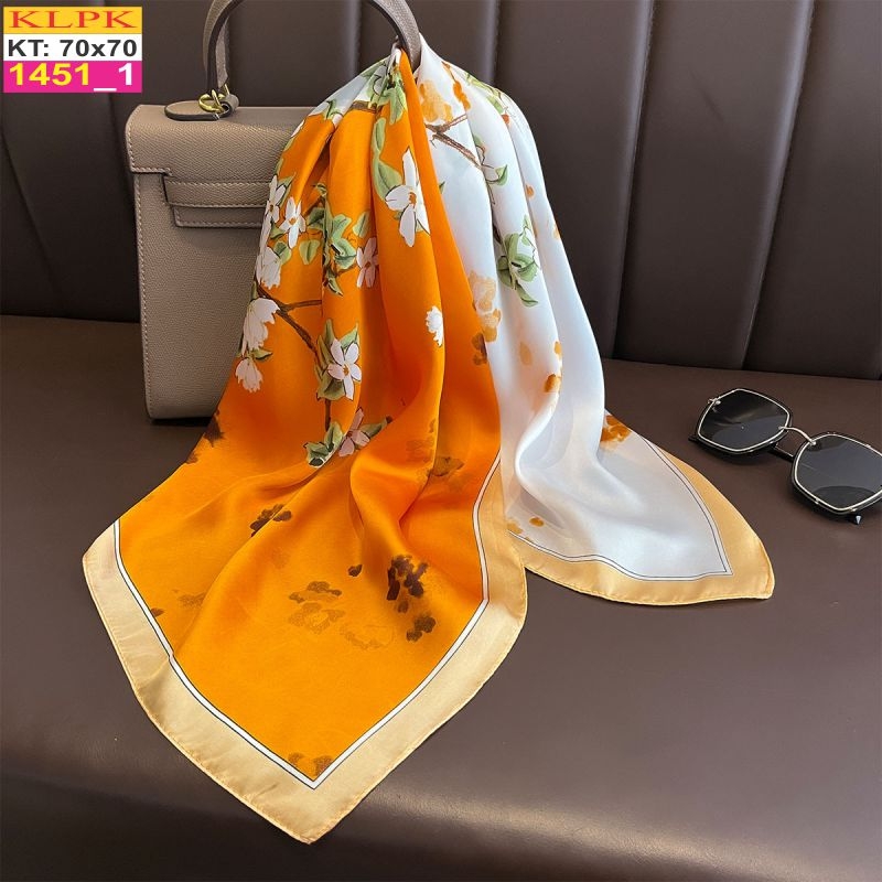 Khăn Phụ Kiện Lụa Vuông 70cm - Thế Giới Khăn Đẹp C1024_1