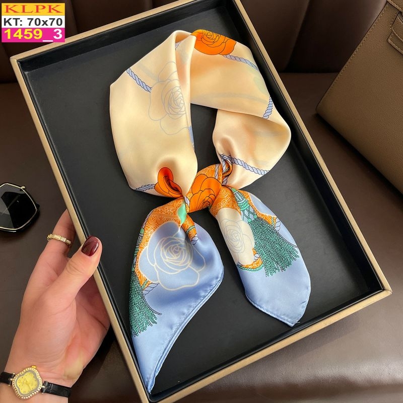 Khăn Phụ Kiện Lụa Vuông 70cm - Thế Giới Khăn Đẹp C1043_3