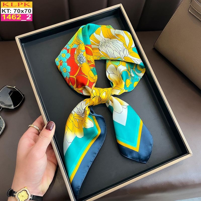 Khăn Phụ Kiện Lụa Vuông 70cm - Thế Giới Khăn Đẹp C1032_2