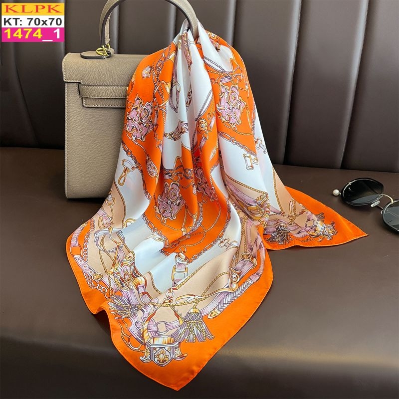 Khăn Phụ Kiện Lụa Vuông 70cm - Thế Giới Khăn Đẹp C1036_1